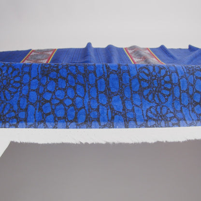 Royal Blue Pattern Play Stretch Corduroy Panel