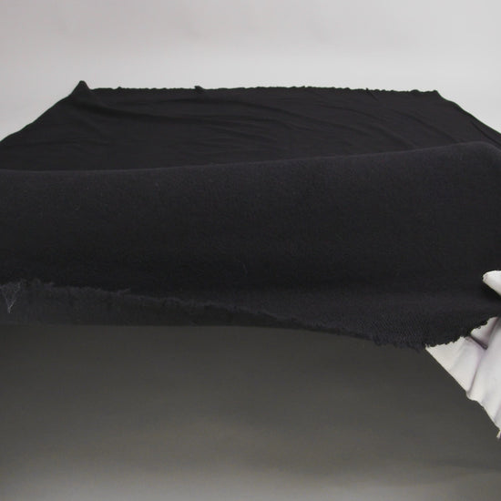 Fleece-Backed Stretch Cotton Knit - Black - Cecil Collection - Image 5 of 5