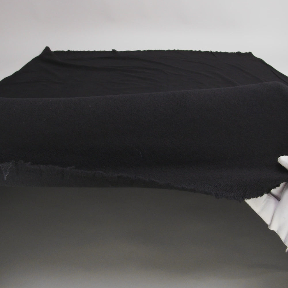 Fleece-Backed Stretch Cotton Knit - Black - Cecil Collection - Image 5 of 5