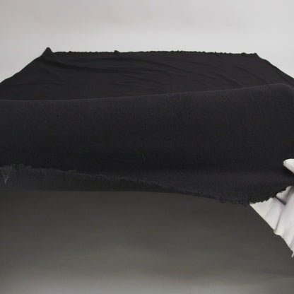 Fleece-Backed Stretch Cotton Knit - Black - Cecil Collection