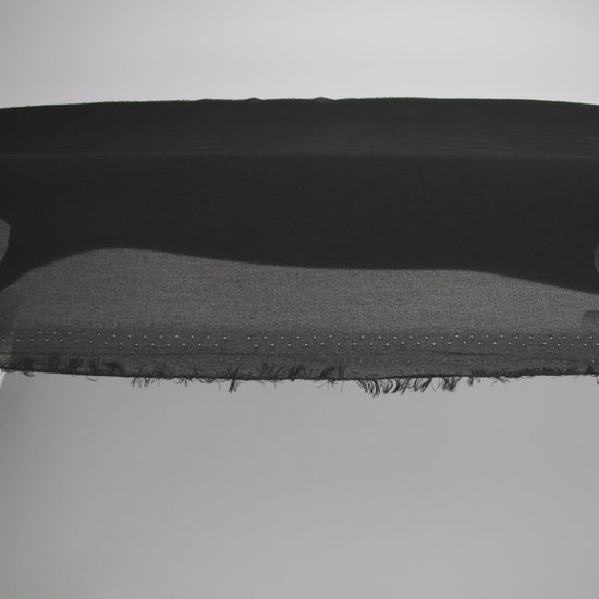 Black Polyester Chiffon - Image 6 of 6