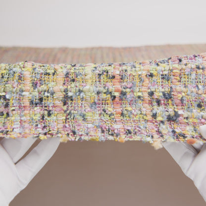 Viscose and Acrylic Chenille Tweed - Rainbow and Black Ink - Newcastle Collection