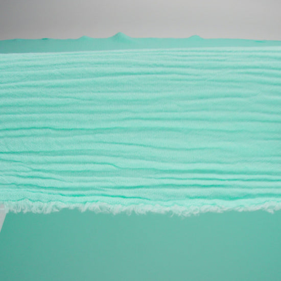 Double Cotton Gauze - Aqua - Talamanca Collection - Image 5 of 5