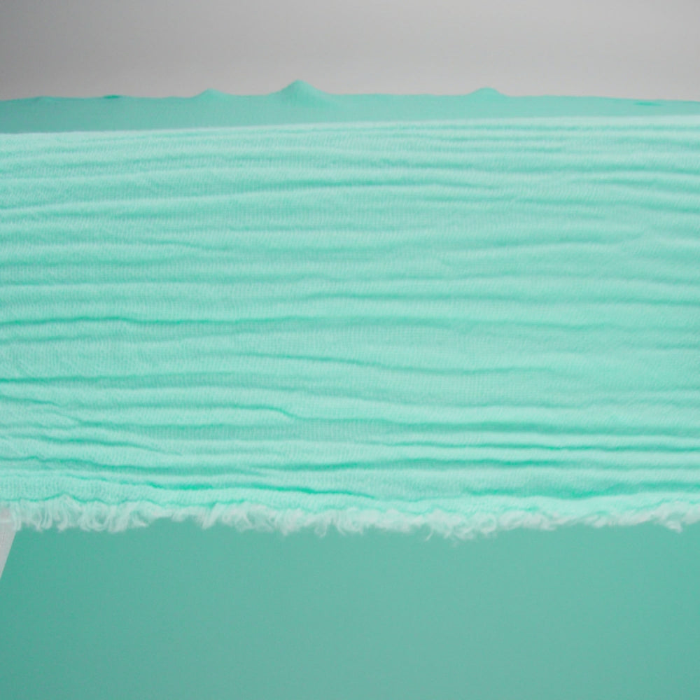 Double Cotton Gauze - Aqua - Talamanca Collection - Image 5 of 5