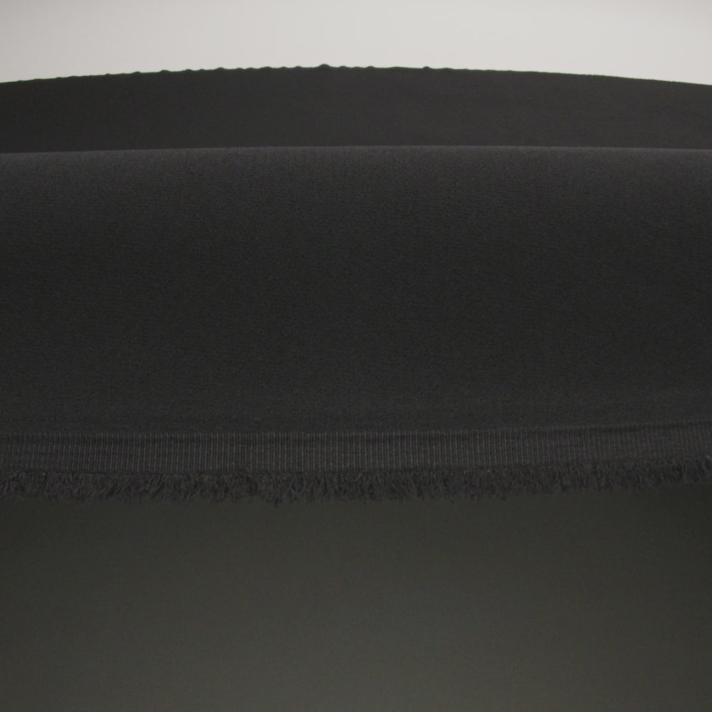 Black Stretch Polyester 4-Ply Crepe - Image 5 of 5