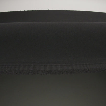 Black Stretch Polyester 4-Ply Crepe