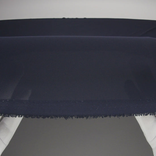 Polyester Double Georgette - Navy - Mimosa Collection by Mood - Image 7 of 8