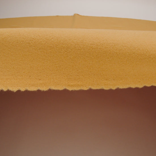 Wool and Cashmere Coating Made in Italy - Yellow Ochre - Alberini Collection - Image 8 of 9