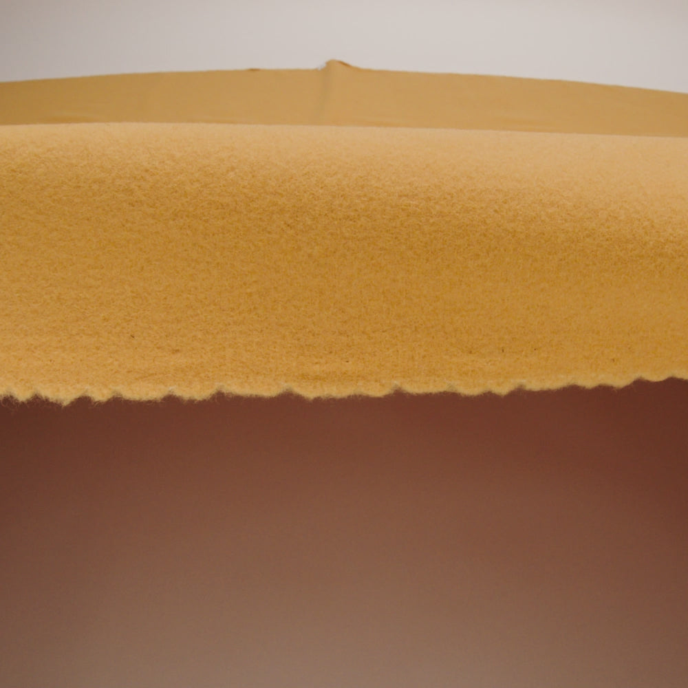 Wool and Cashmere Coating Made in Italy - Yellow Ochre - Alberini Collection - Image 8 of 9