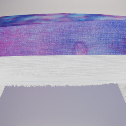 Slubbed Gauzy Cotton Woven - Pink, Ultramarine Blue and Purple Spotted Tie Dye - Mood Exclusive Dewdrop Ditsy Print