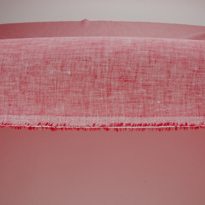 Lightweight Linen Chambray - Heathered Tomato Puree - Minerva Collection