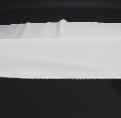 Stretch Cotton and Nylon Poplin - White - Designer Deadstock