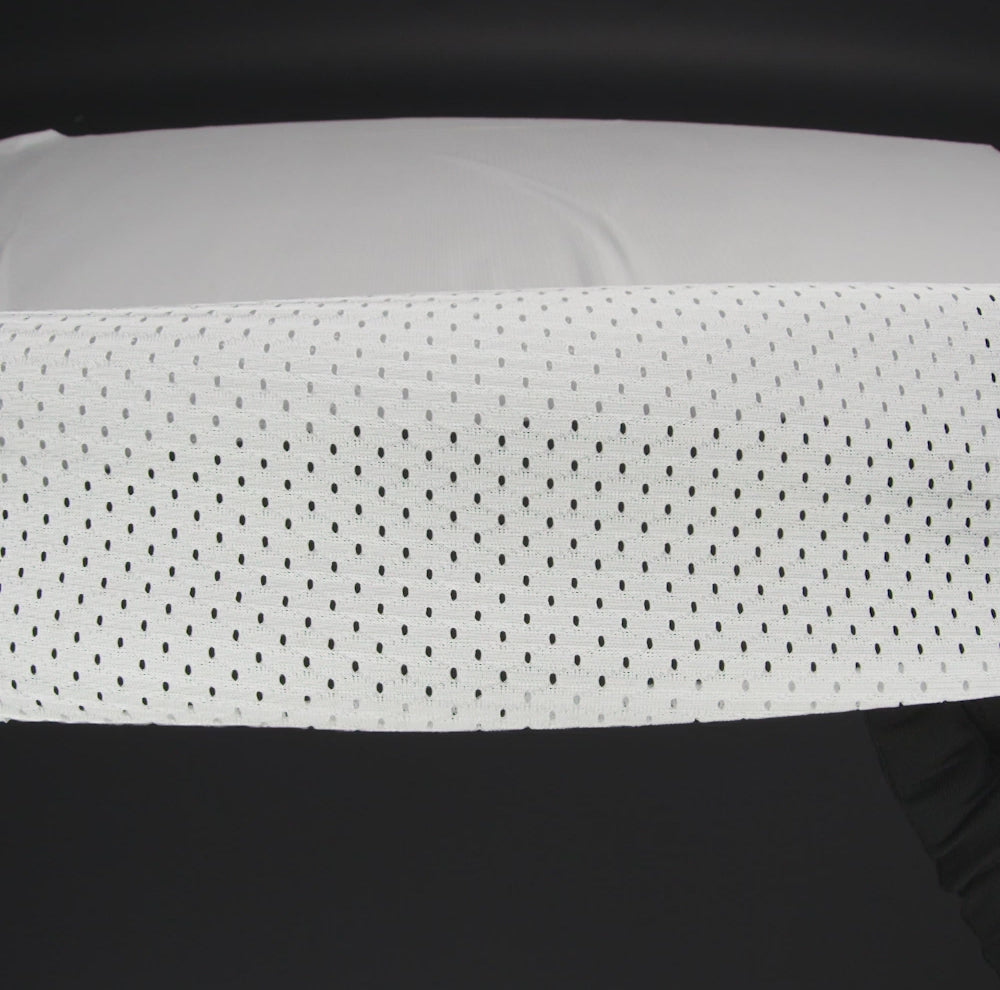 Polyester Athletic Mesh - White 100 Denier - Image 5 of 5