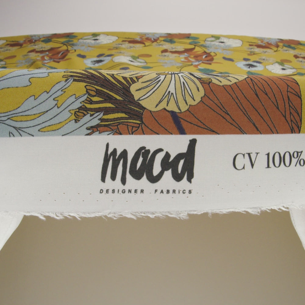 Mood Exclusive Yellow How Gardens Grow Viscose Woven - Image 6 of 7