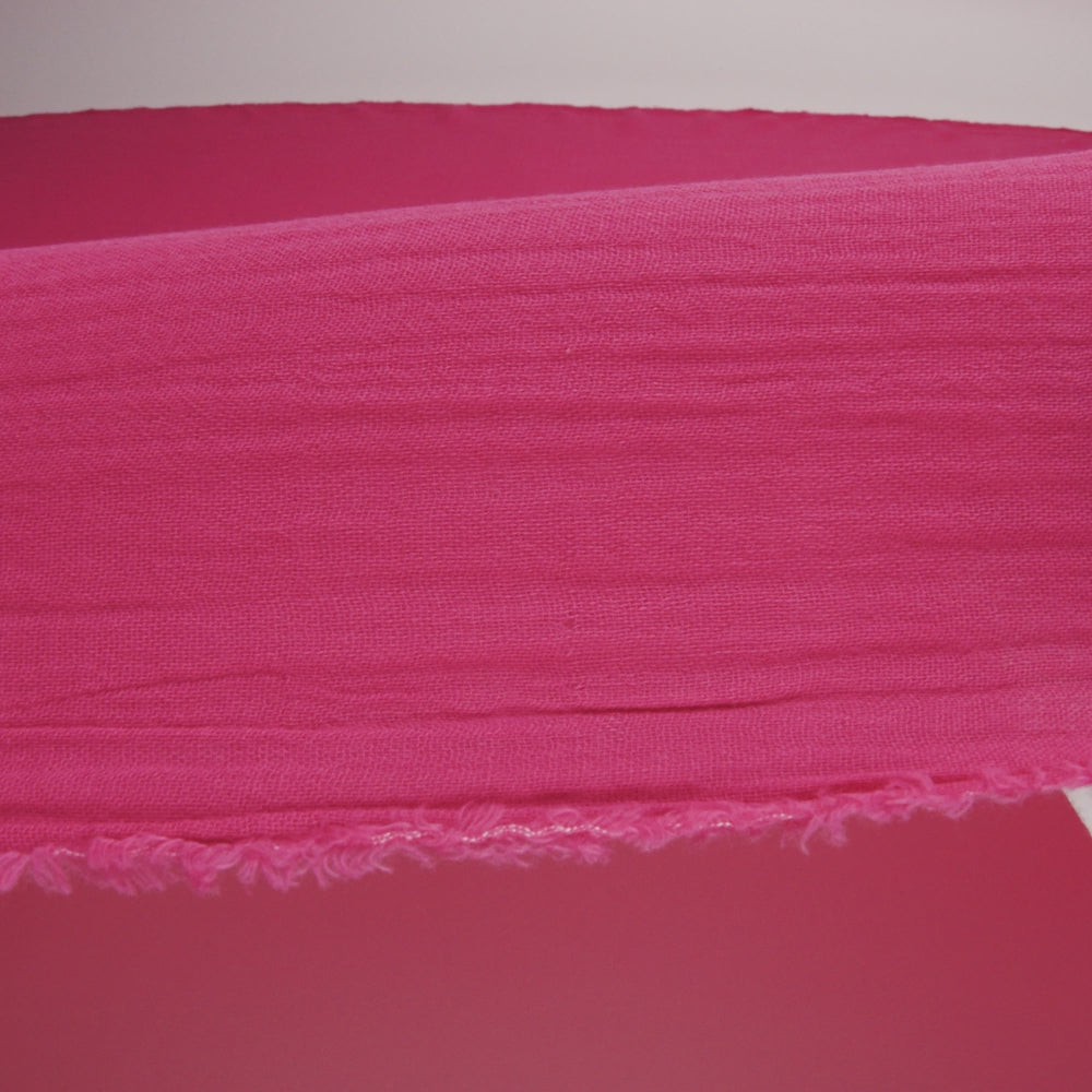 Double Cotton Gauze - Raspberry - Talamanca Collection - Image 5 of 5