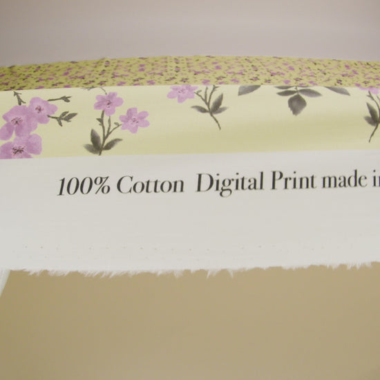 Cotton Poplin Print - Pale Yellow and Pink Floral - Mood Exclusive Sakura Sweets - Image 5 of 5