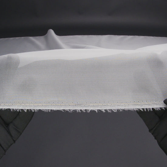Silk Organza 54" - Bright White - Premium Collection - Image 6 of 7