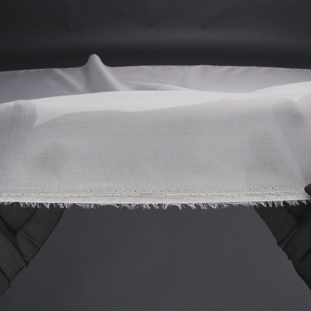 Silk Organza 54" - Bright White - Premium Collection - Image 6 of 7