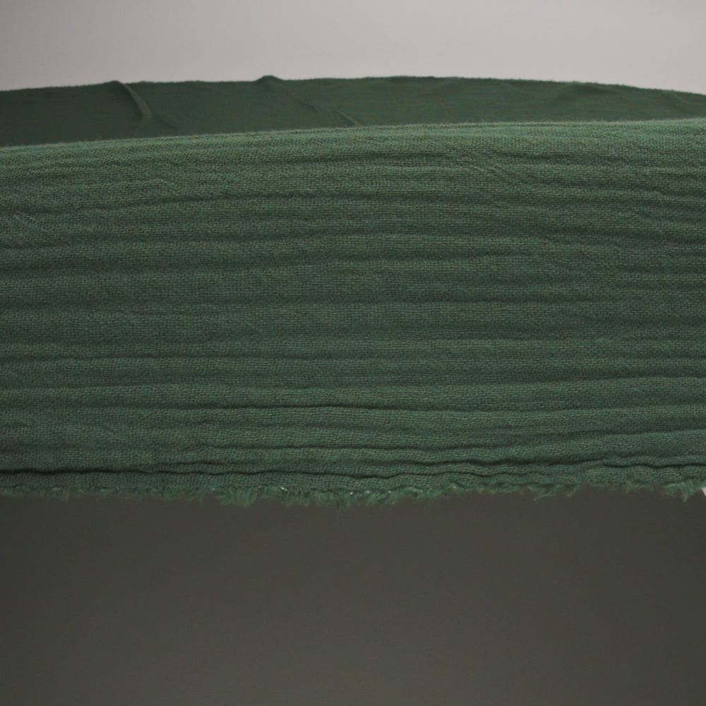 Double Cotton Gauze - Hunter Green - Talamanca Collection - Image 5 of 5