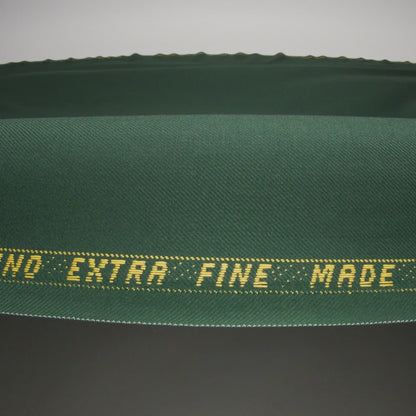 Virgin Merino Wool Twill Suiting Made in Italy - Dark Green