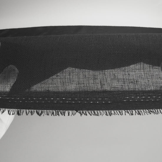 Linen Scrim 58" - Black - Corinth Collection - Image 5 of 6