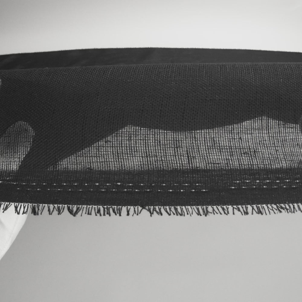 Linen Scrim 58" - Black - Corinth Collection - Image 5 of 6