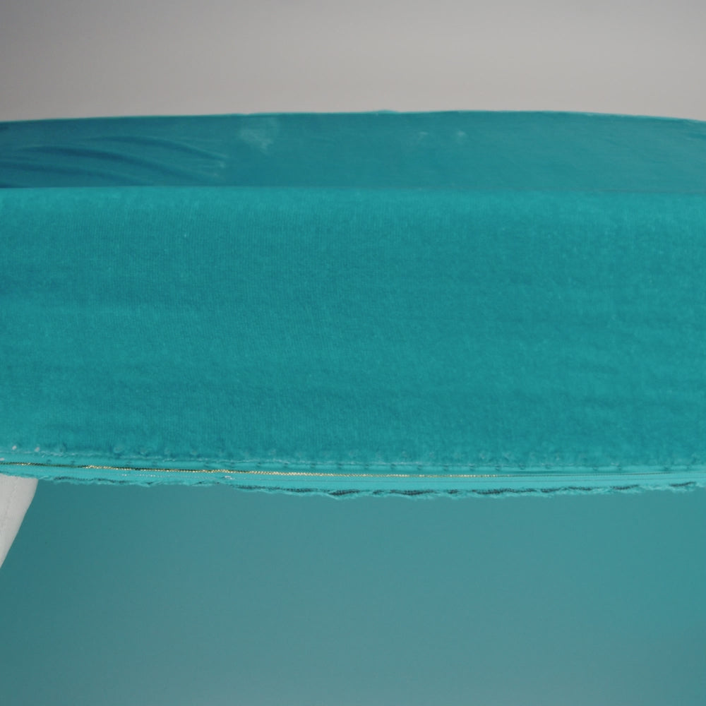 Rayon-Silk Velvet - Turquoise - Cicero Collection - Image 6 of 6