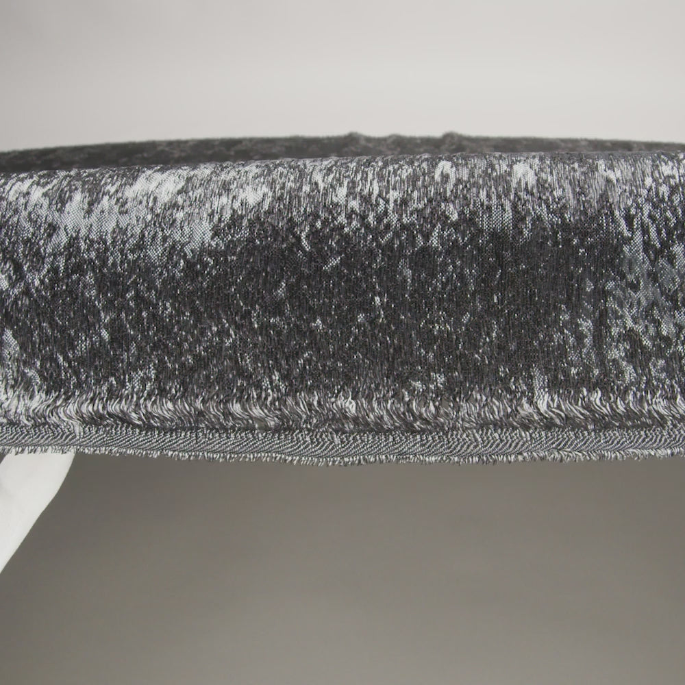 Pegasus Black and Slate Mottled Luxury Brocade - Image 6 of 6