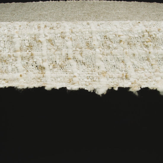 Newcastle Beige and White Viscose and Acrylic Chenille Tweed - Image 7 of 8