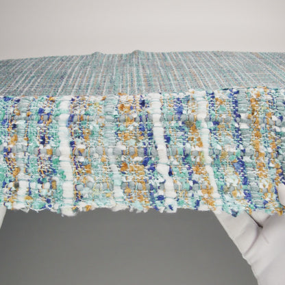 Viscose and Acrylic Chenille Tweed - Sky, Royal Blue, and Mustard - Newcastle Collection