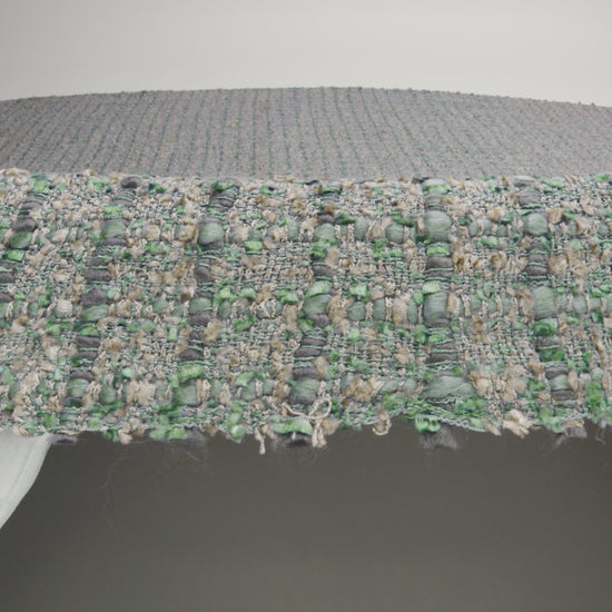 Viscose and Acrylic Chenille Tweed - Taupe and Blue Metallic - Newcastle Collection - Image 6 of 7