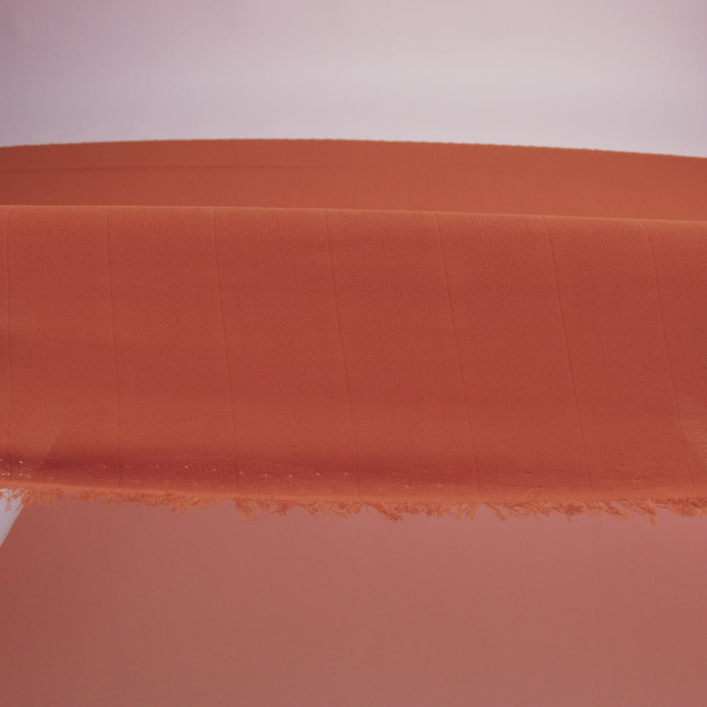 Accordion Pleated Chiffon - Burnt Orange - Etereo Collection - Image 5 of 5