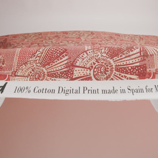 Cotton Voile - Red and White Shells on Plaid - Weekend Wandering Print - Mood Exclusive Rockland Collection - Image 6 of 7