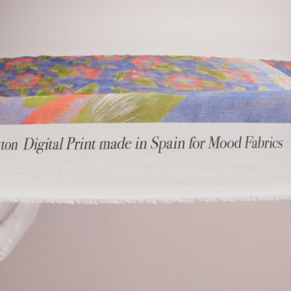 Mood Exclusive Blue Clementines and Lavender Cotton Crepe - Image 6 of 6