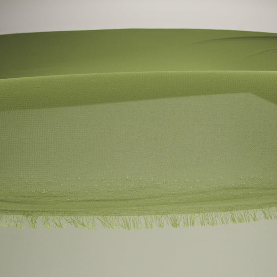 Polyester High-Multi Chiffon - Pesto Green - Netta Collection by Mood - Image 7 of 8