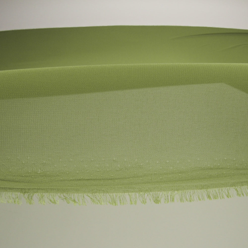 Polyester High-Multi Chiffon - Pesto Green - Netta Collection by Mood - Image 7 of 8