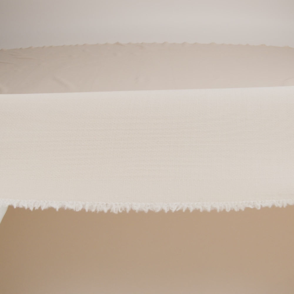 Italian Oatmeal Solid Wool Blend - Image 4 of 4