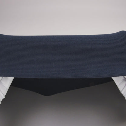 Navy Tubular Cotton Rib Knit