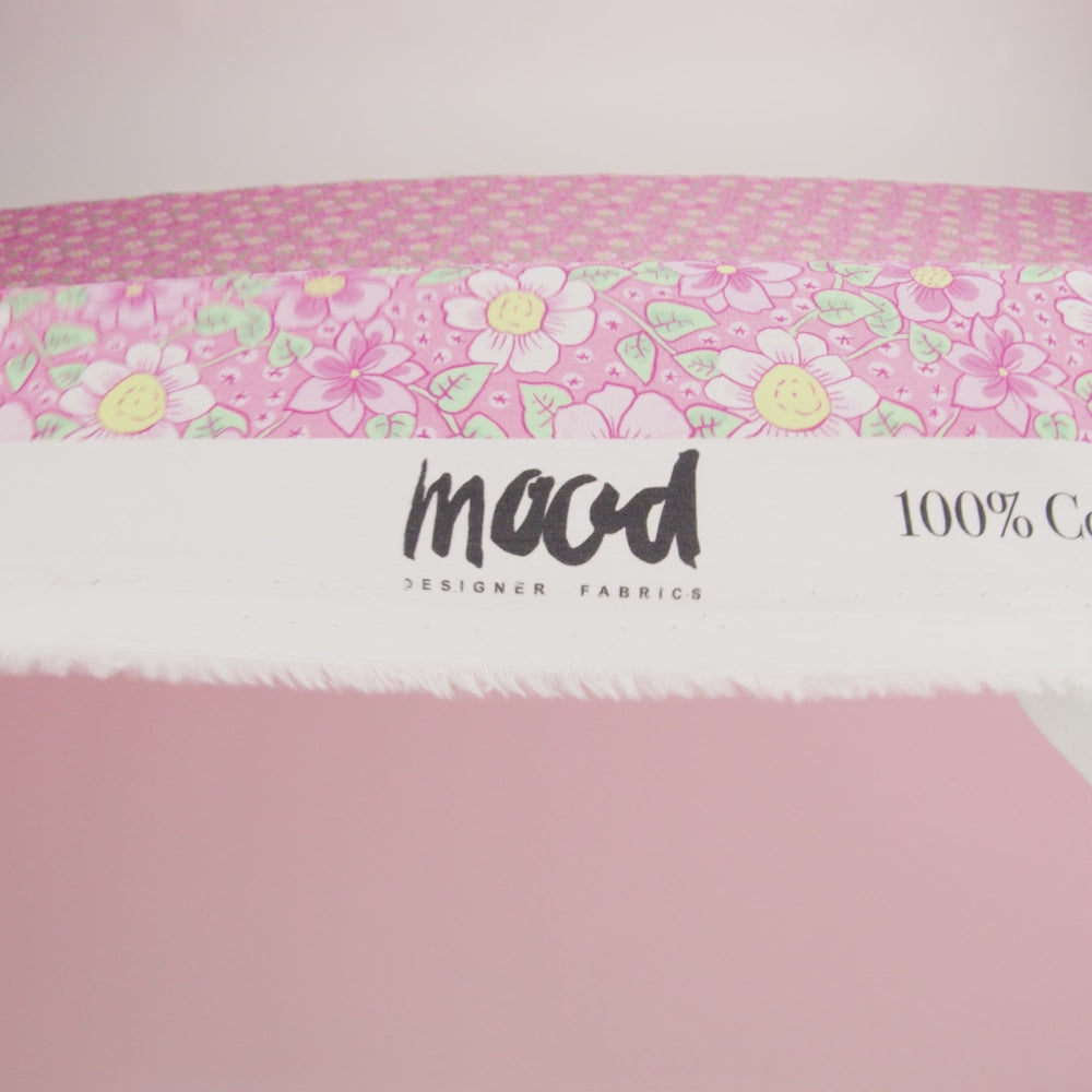 Mood Exclusive Pink Daisy Dipper Cotton Poplin - Image 6 of 6
