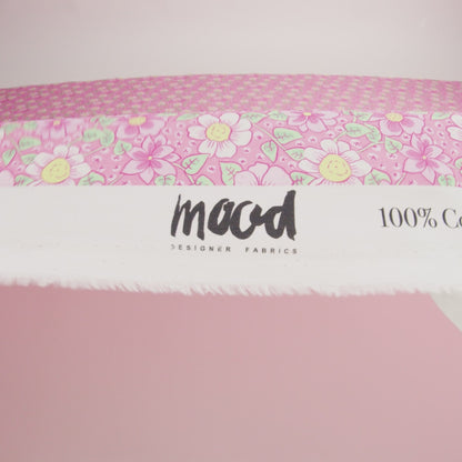 Mood Exclusive Pink Daisy Dipper Cotton Poplin
