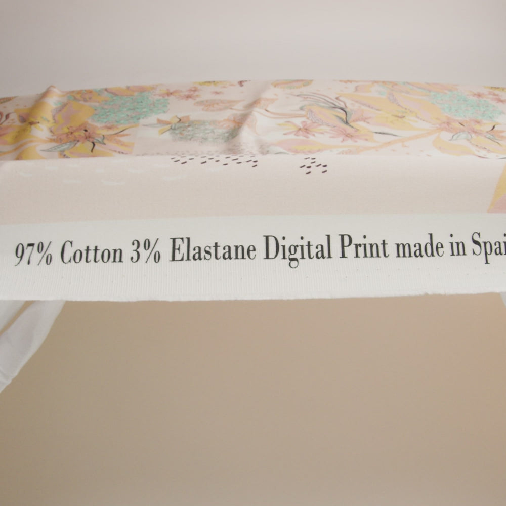 Mood Exclusive Aromatic Reverie Peach Stretch Cotton Sateen - Image 5 of 5