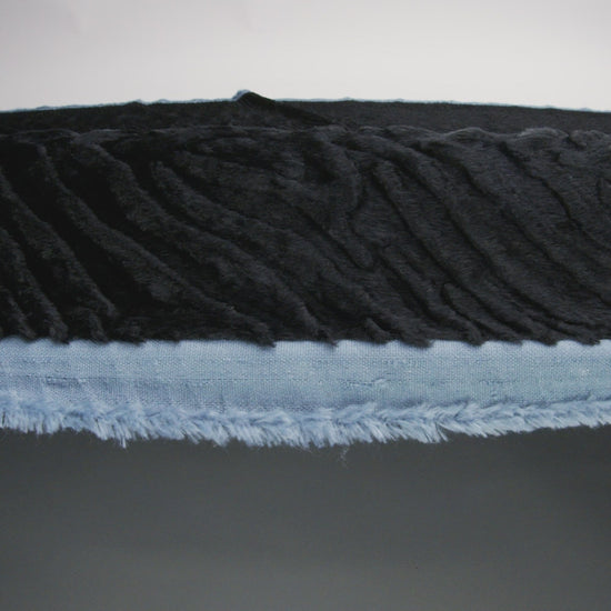 Zebra Embossed Velvet - Black - Image 5 of 5