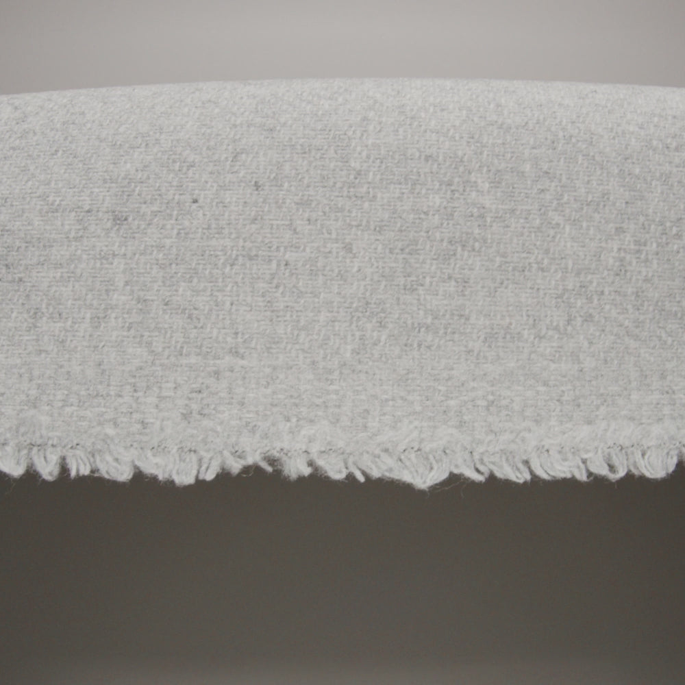 Recycled Brushed Wool Blend Twill Coating - Heathered Steel Gray - Made in Italy - Maeve Collection - Image 6 of 6
