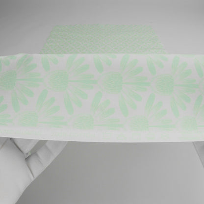 Printed Quilting Cotton by Anna Maria Textiles for Northcott - Mint Coneflower Floral - Indelible Soft Collection