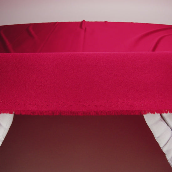 Lux Polyester Crepe Back Satin - Red - Isla Collection - Image 5 of 5