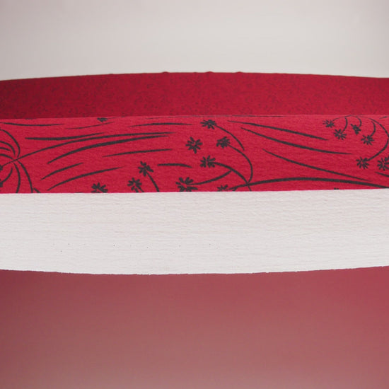 Mood Exclusive Red Dandelion Dreamer Stretch Polyester Seersucker - Image 6 of 6