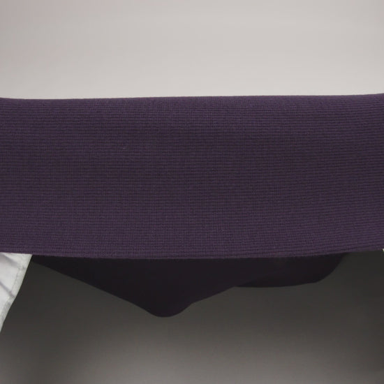 Plum Tubular Cotton Rib Knit - Image 5 of 5