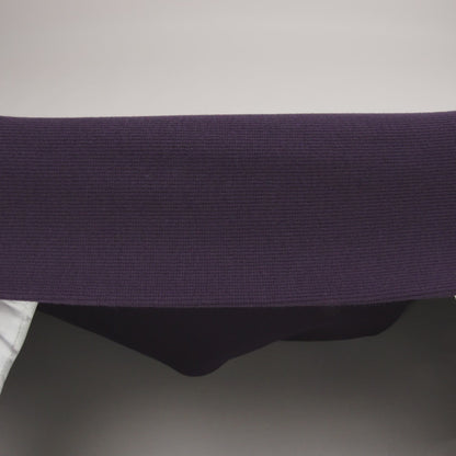 Plum Tubular Cotton Rib Knit