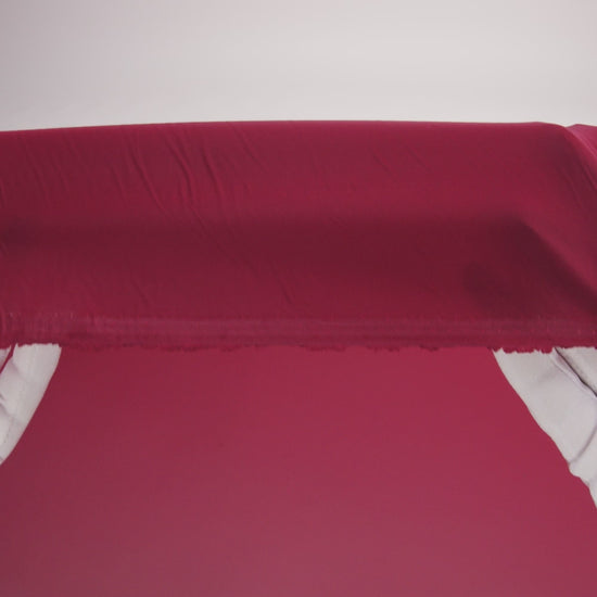 Stretch Polyester Twill Lining - Burgundy - Josephine Collection - Image 6 of 7