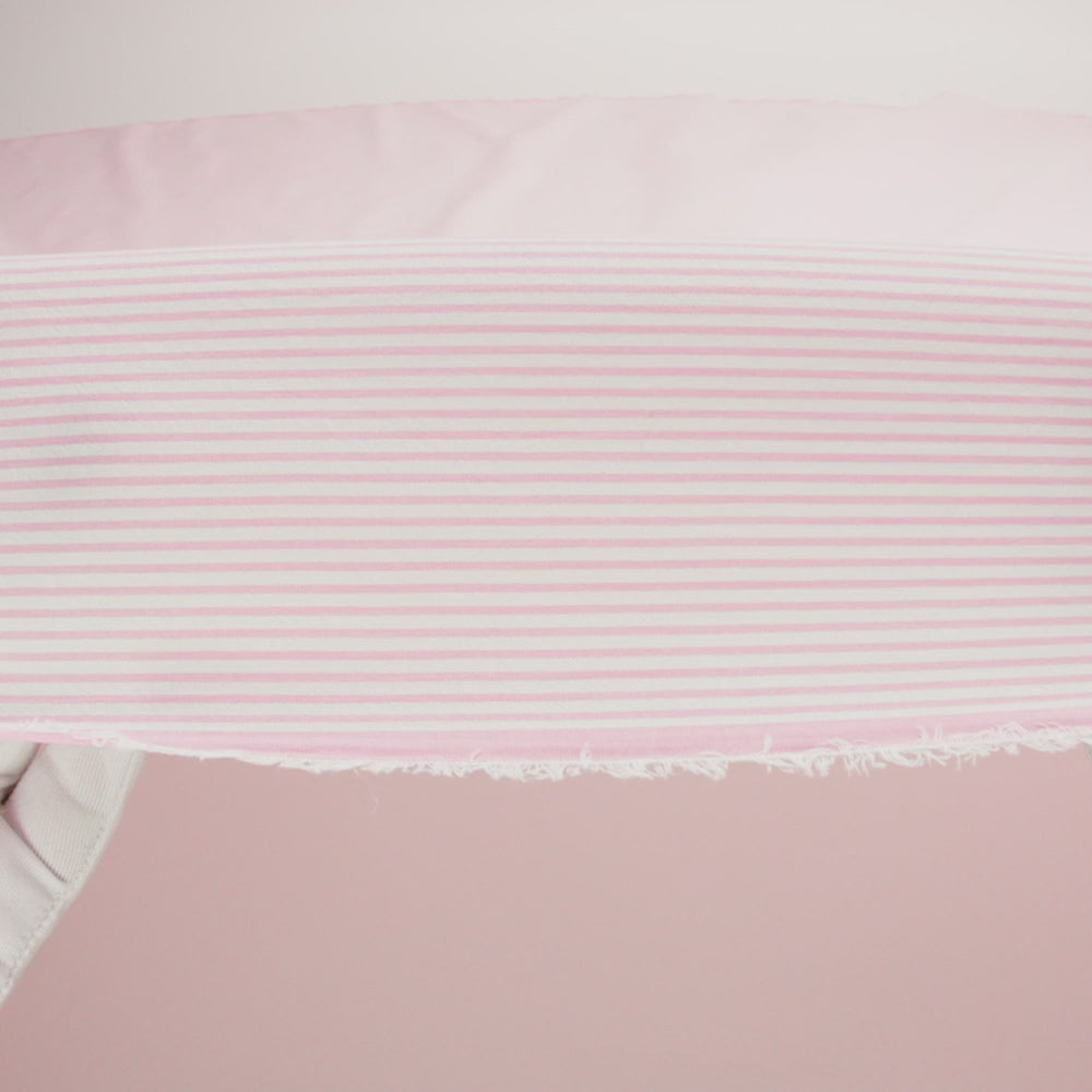 Organic Cotton Seersucker - Pink Stripes - Brasilia Collection - Image 5 of 6